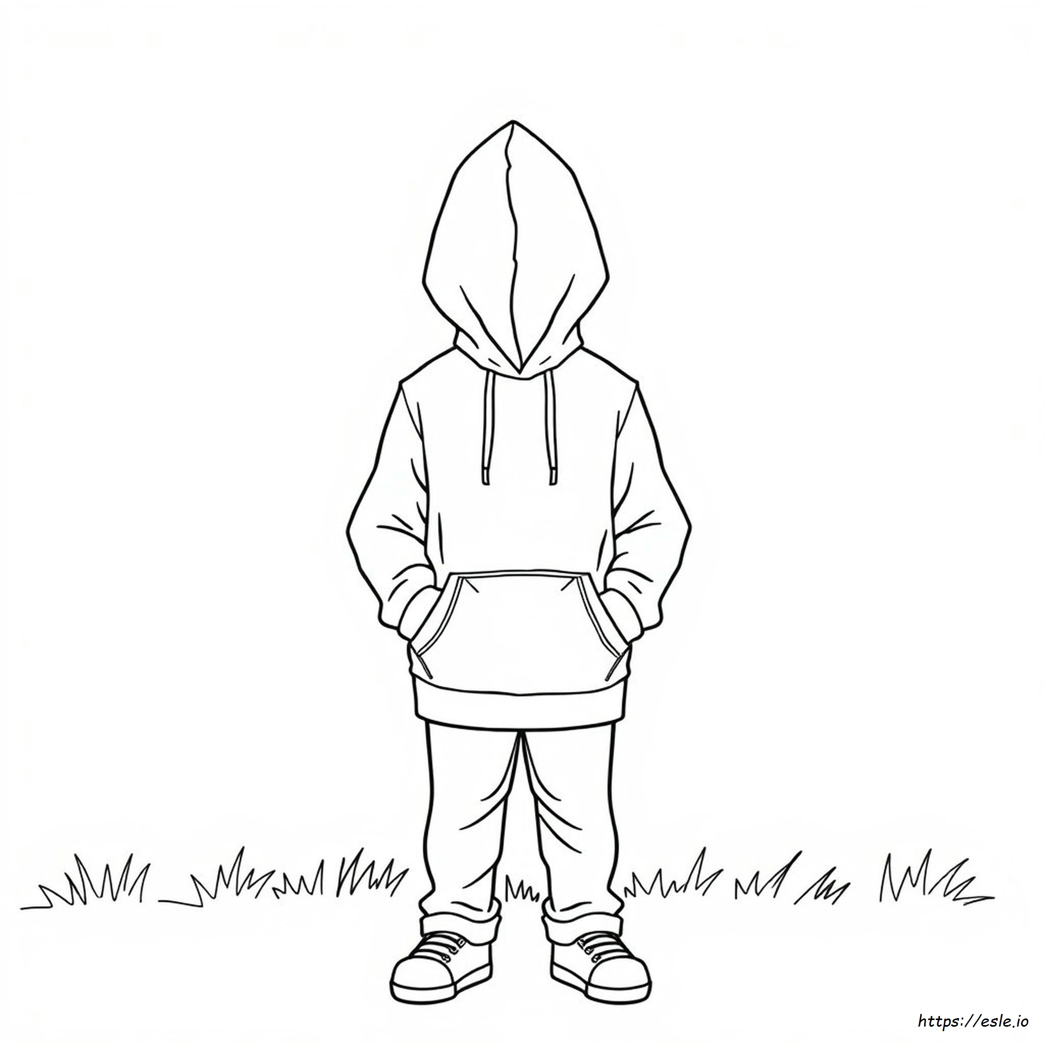 Coloriage Sweat Capuche Vierge