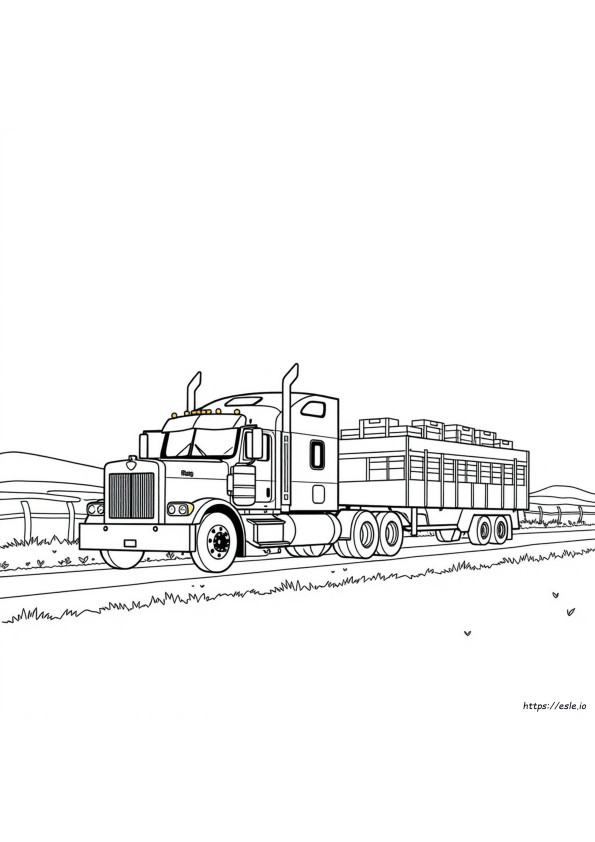 Camion Kenworth Da Colorare