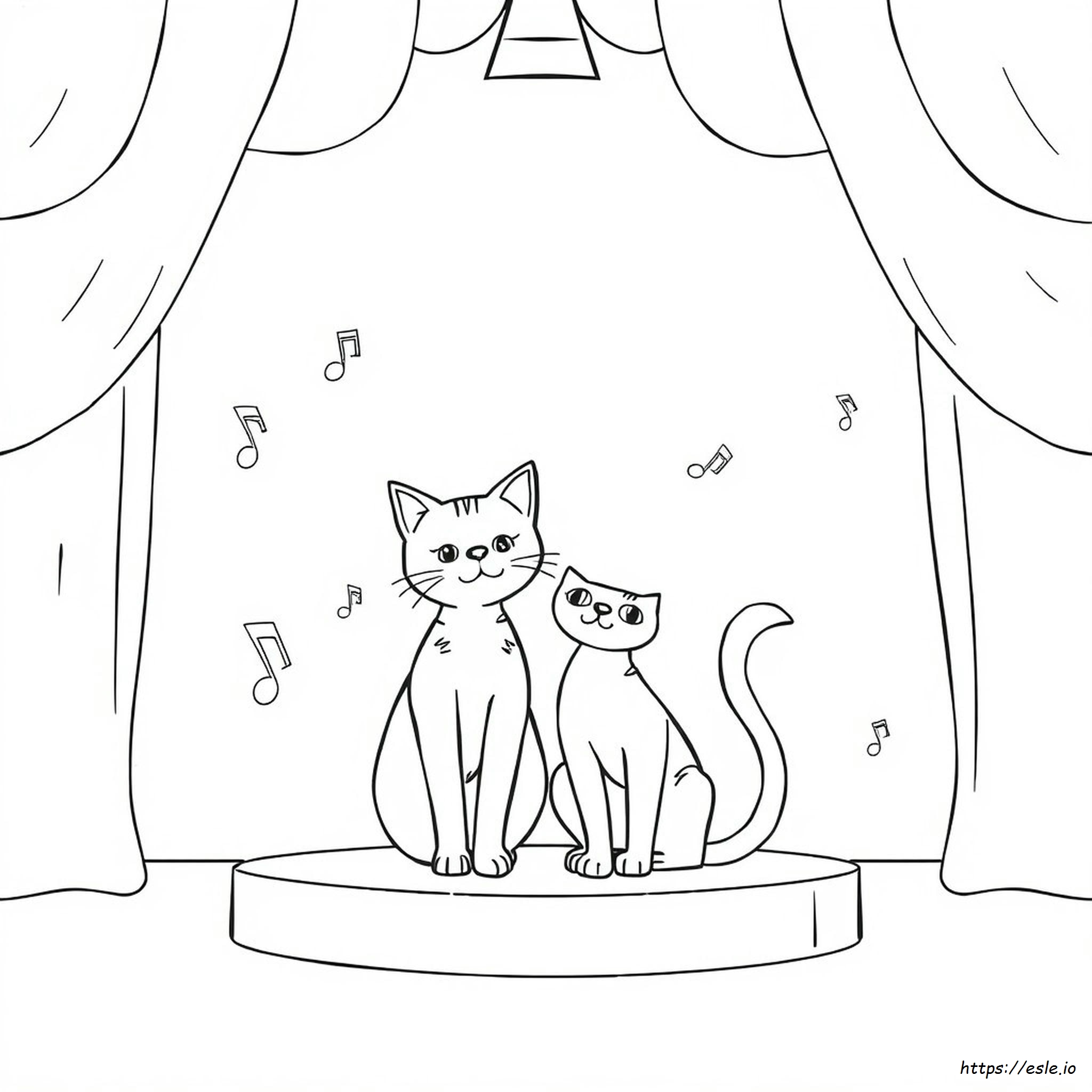 Taylor Swift Cat Coloring Page