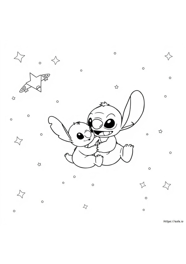 Kolorowanka Stitch Boba