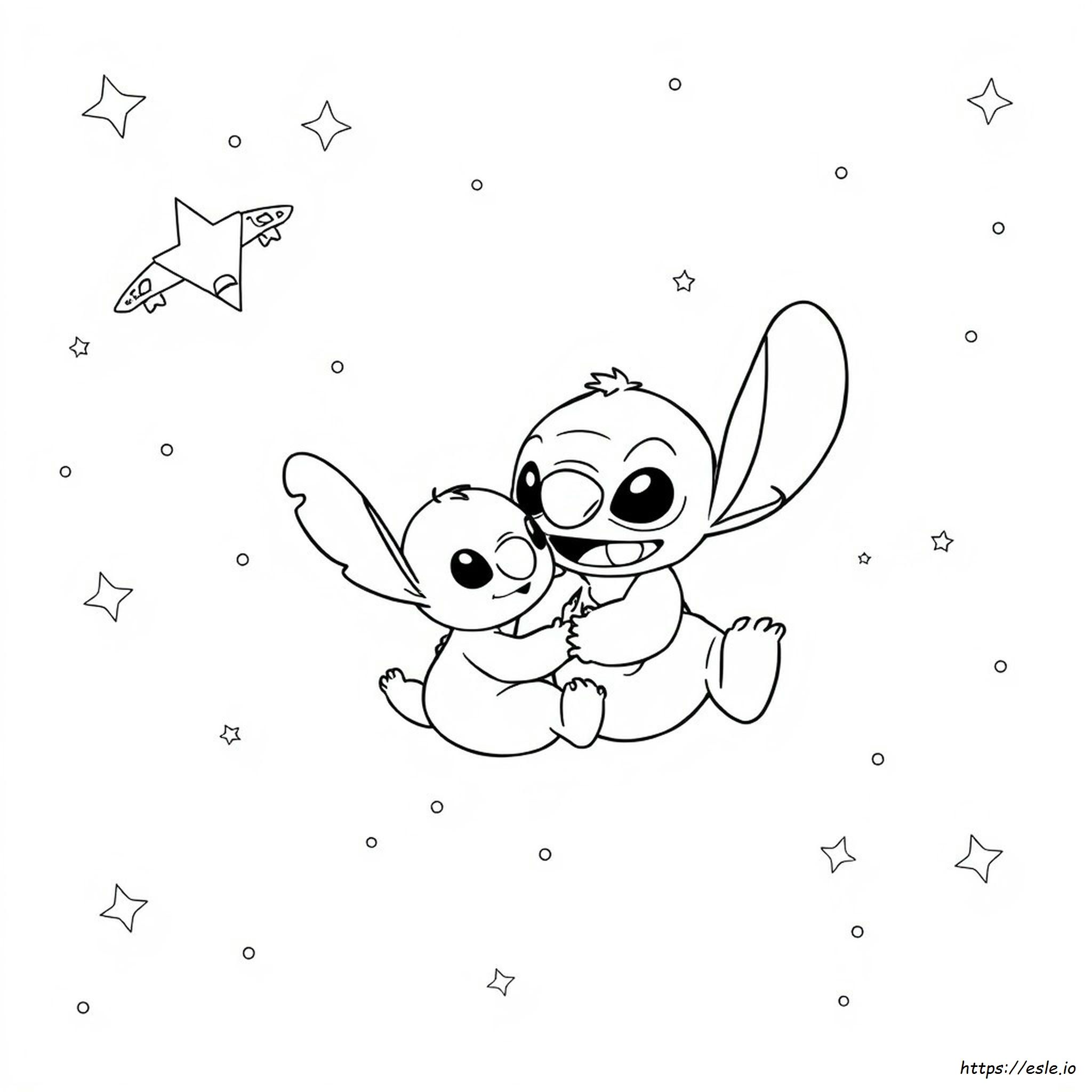 Stitch Boba Coloring