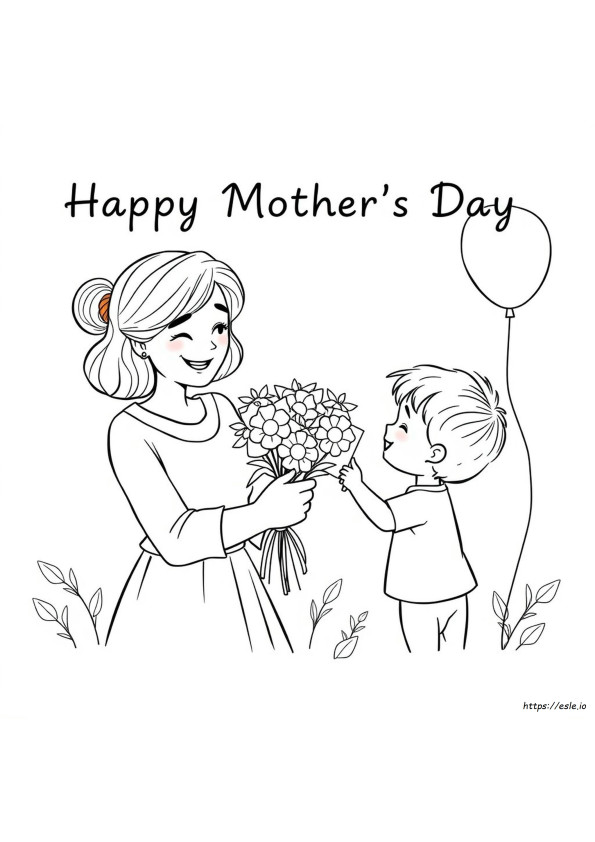 Biglietti Di Auguri Per La Festa Della Mamma Da Colorare E Stampare
