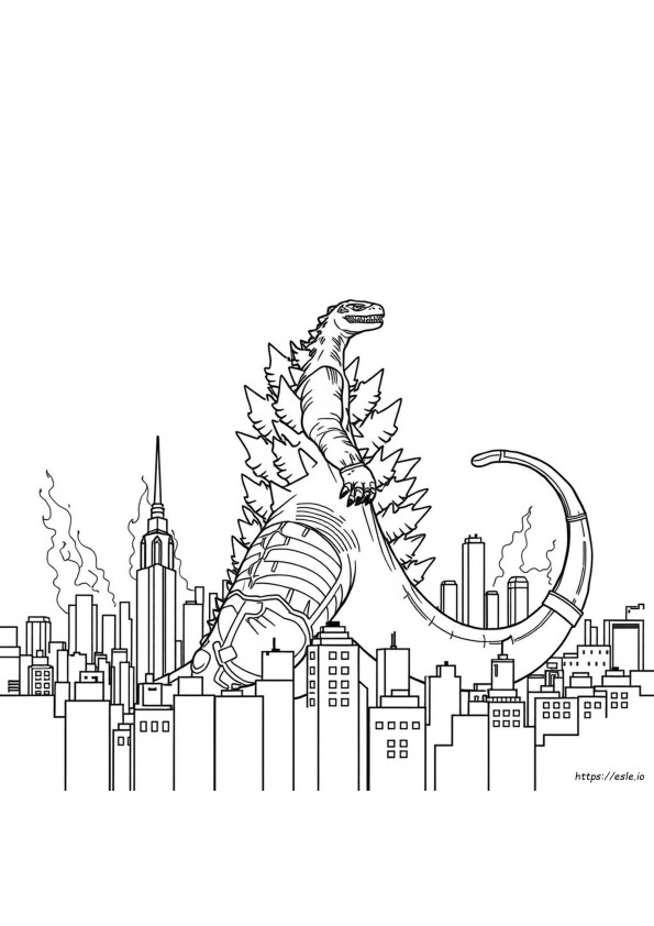 Godzilla 2014 Disegni Da Colorare