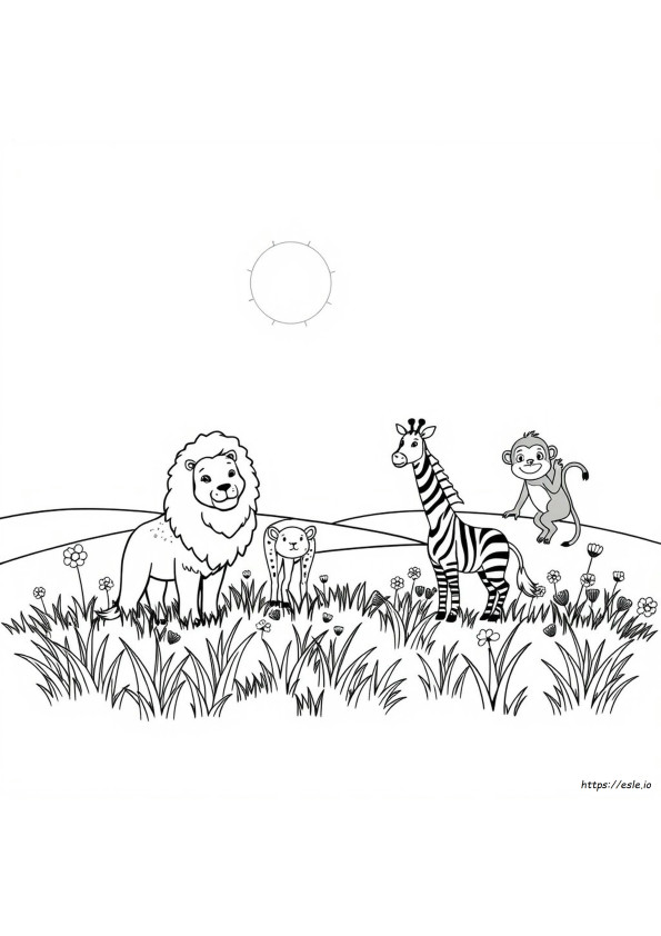 Animalia Coloring Pages