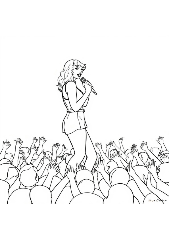 Taylor Swift Themed Coloring Pages