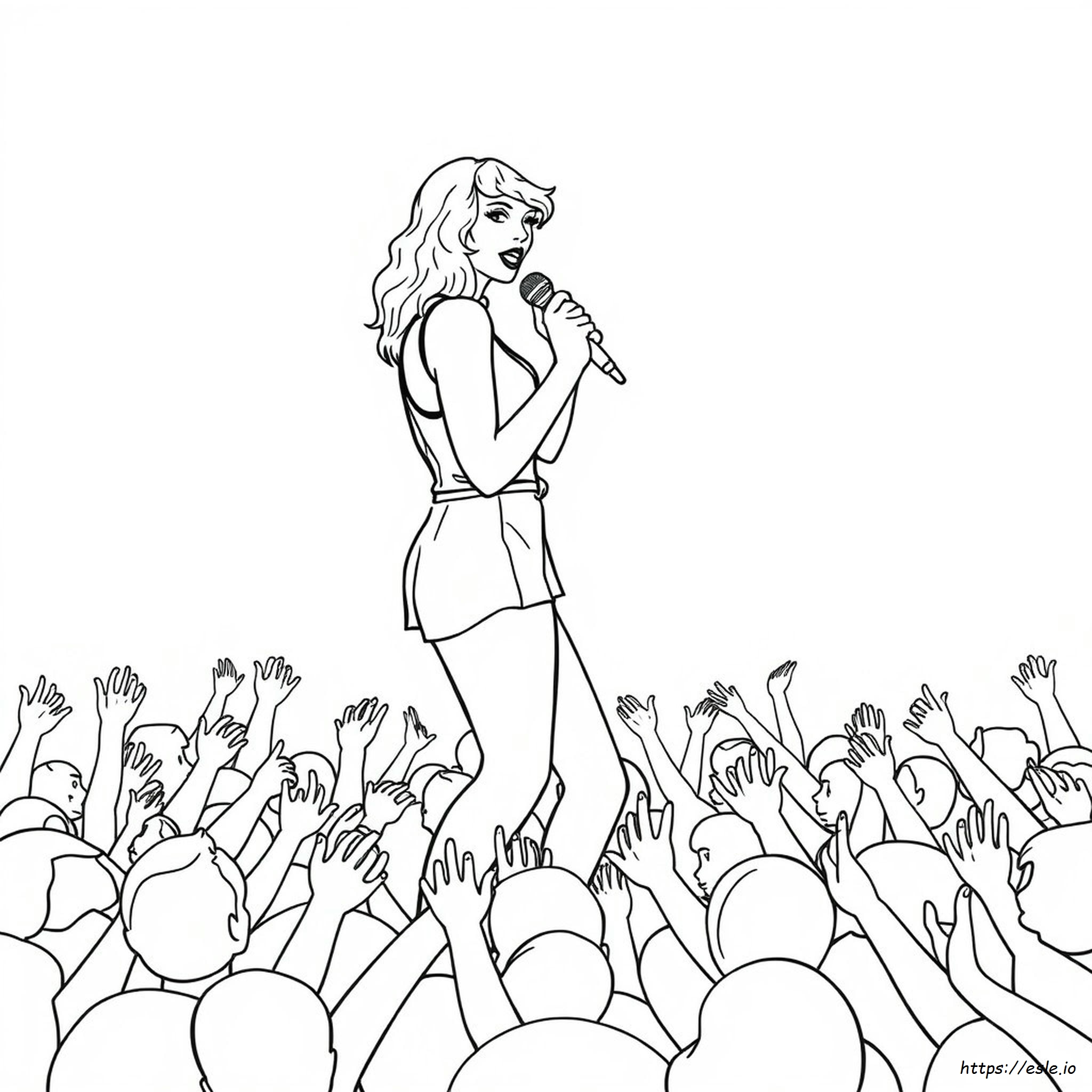 Taylor Swift Themed Coloring Pages