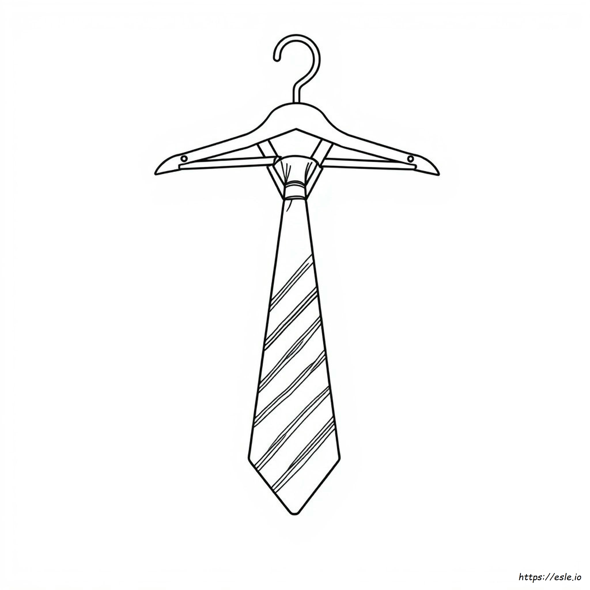 Free Printable Tie Coloring Page