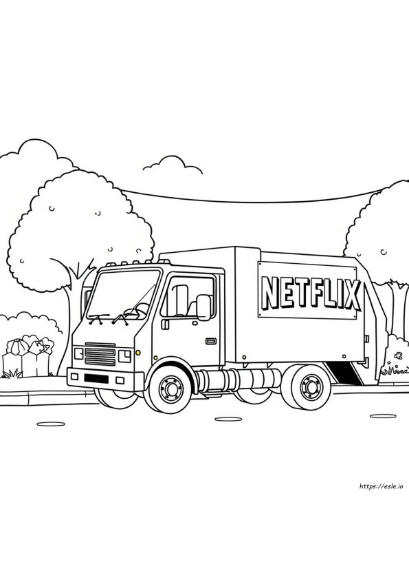 Trash Truck Netflix Coloring Pages
