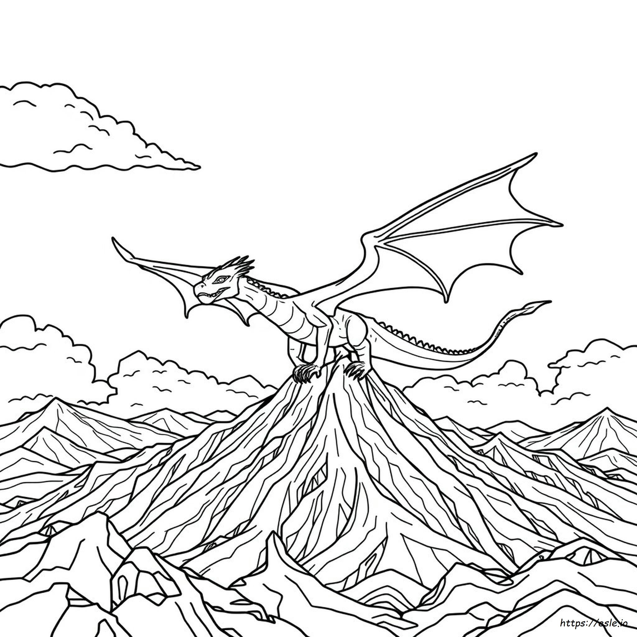 Dragon Coloring Pages Hard