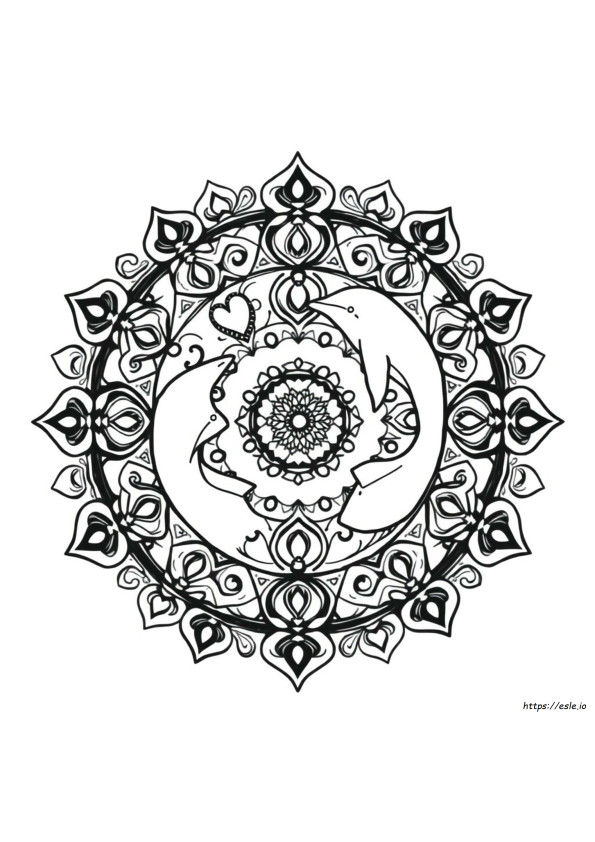 Yunus Mandala Boyama Sayfası