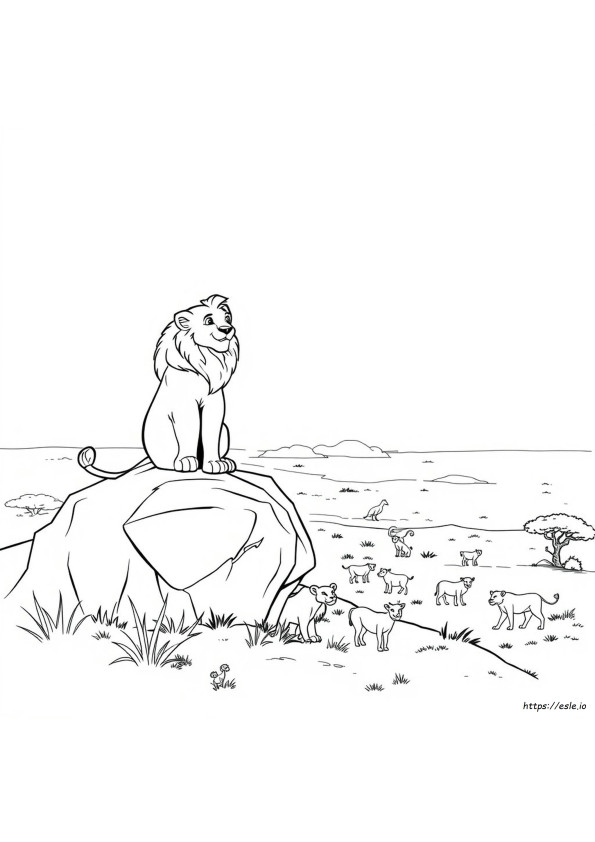 Free Coloring Pages Of Lion King