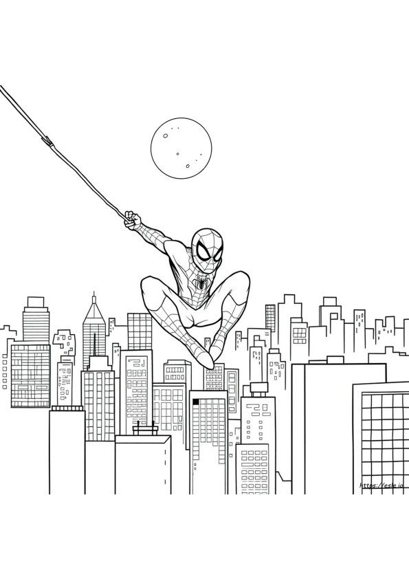 Imagini Spiderman De Colorat