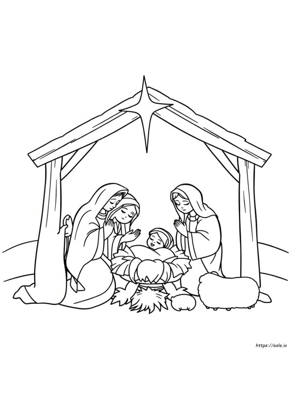 Disegni Da Colorare Di Natale Biblici Stampabili Gratis