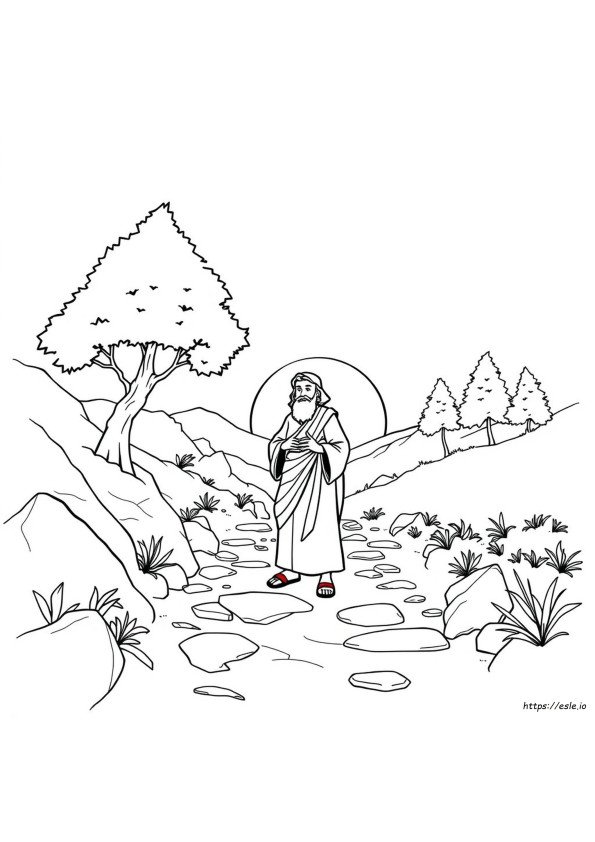 Coloring Page Of Elijah