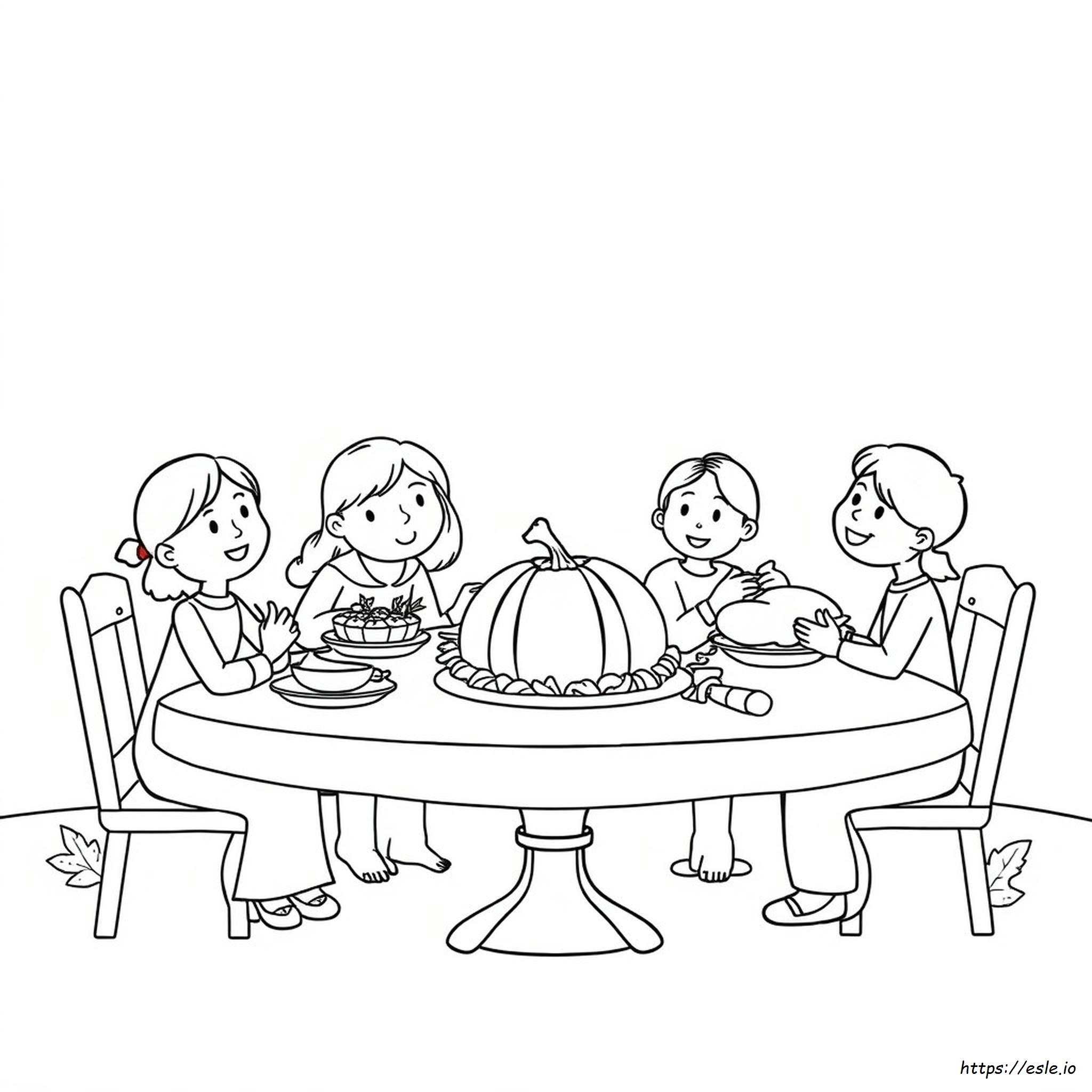 Gambar-Gambar Mewarnai Tema Thanksgiving