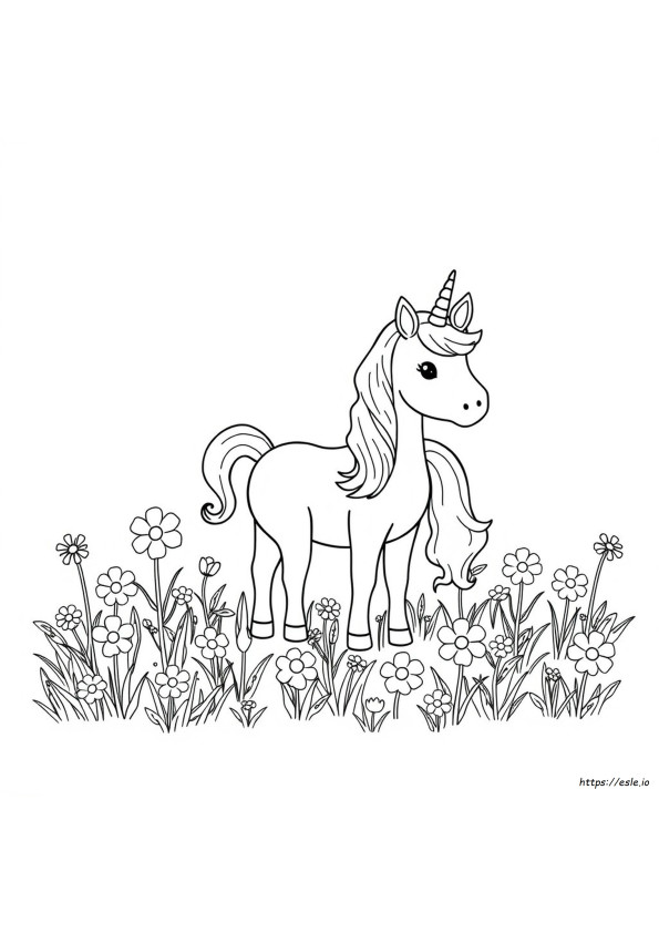 Unicorno Carino Da Colorare