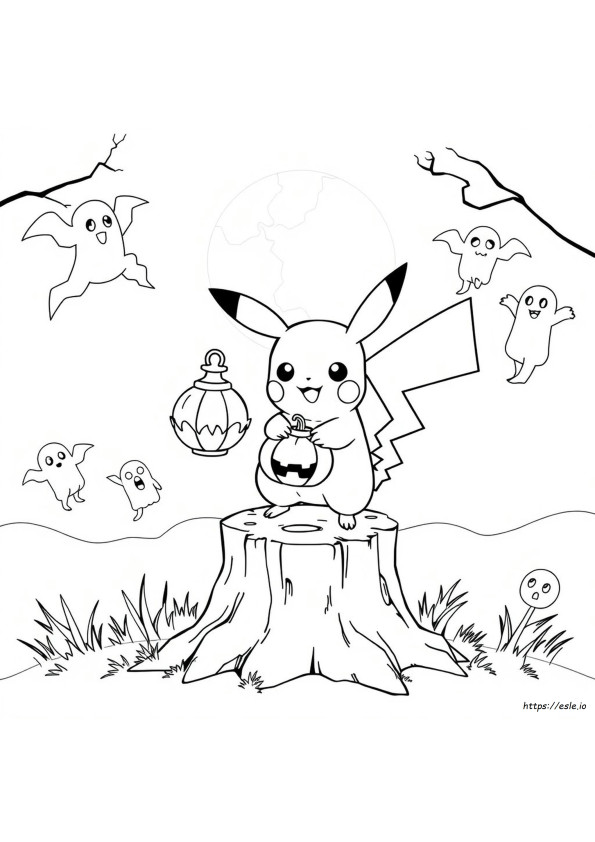 Pokemon Coloring Halloween