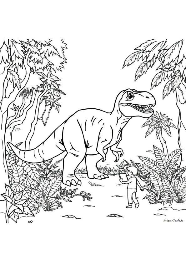 Jurassic World Para Colorir