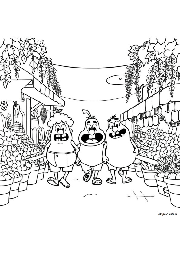 The Grossery Gang Coloring Pages