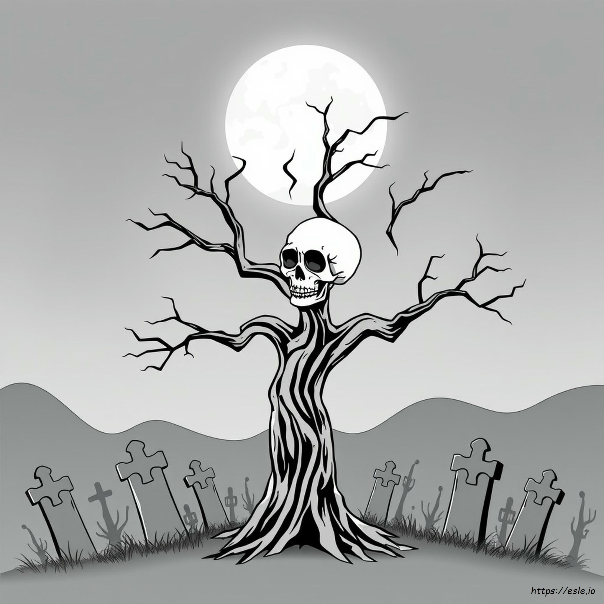 Evil Skull Coloring Pages