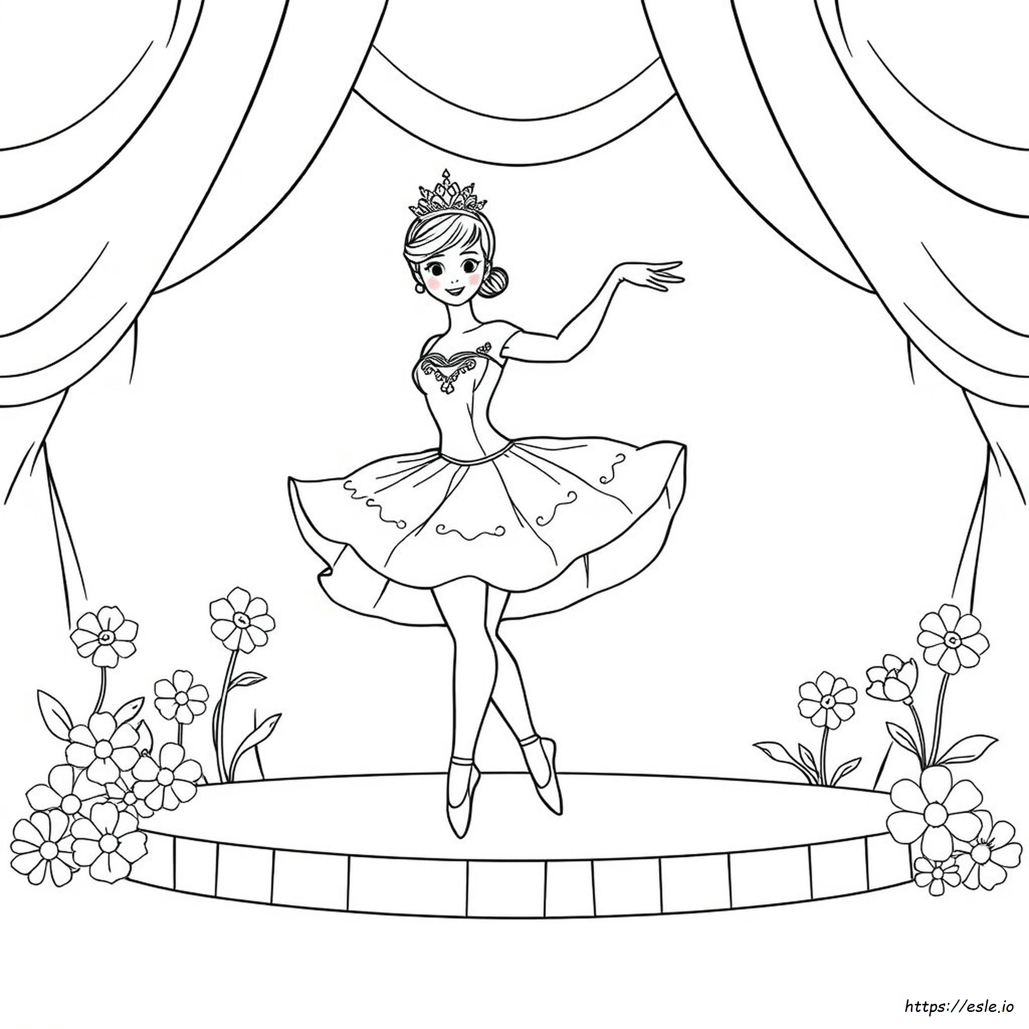 Prinzessin Ballerina Ausmalbilder