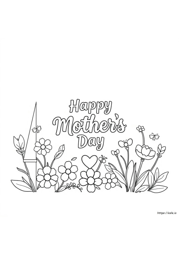 Folding Mothers Day Coloring Cards
