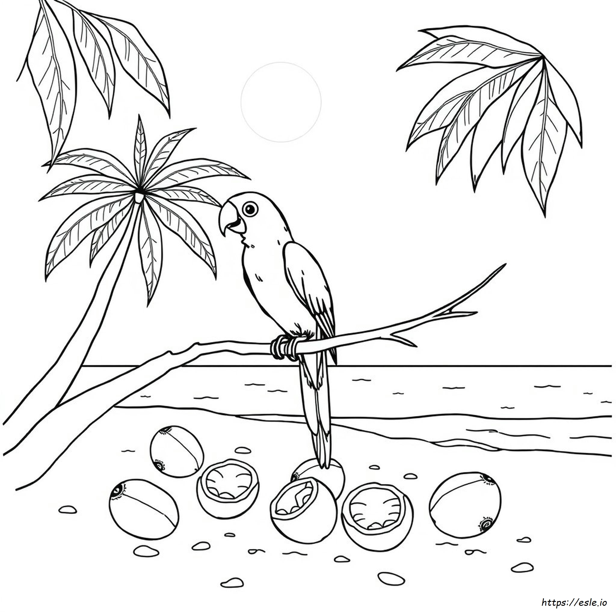 Desene De Colorat Cu Animale Tropicale