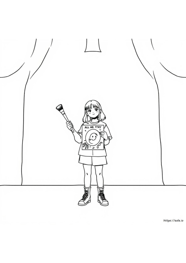 Billie Eilish Para Colorir E Imprimir