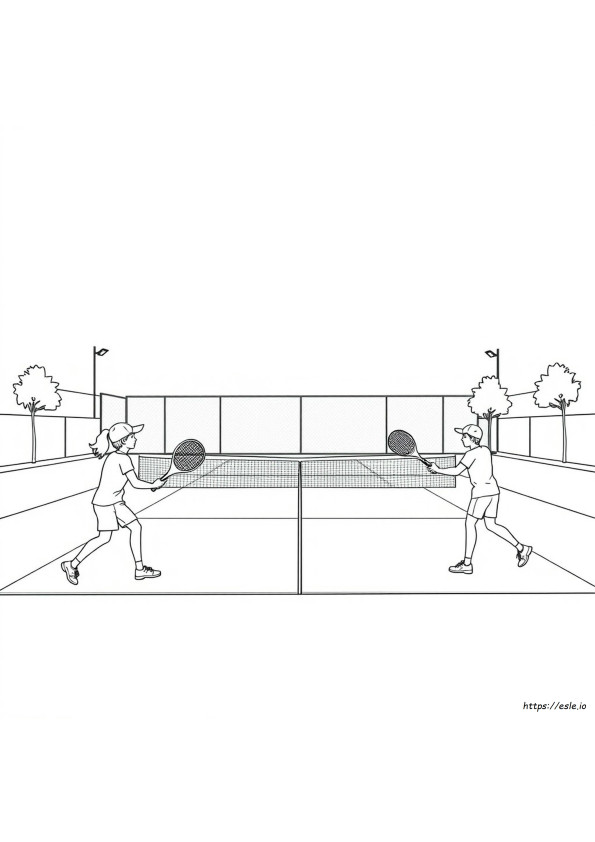 Tennis Da Colorare
