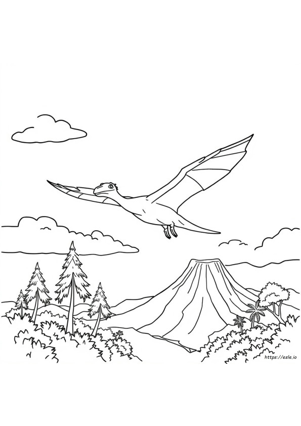 Pterodactyl Kleurplaat