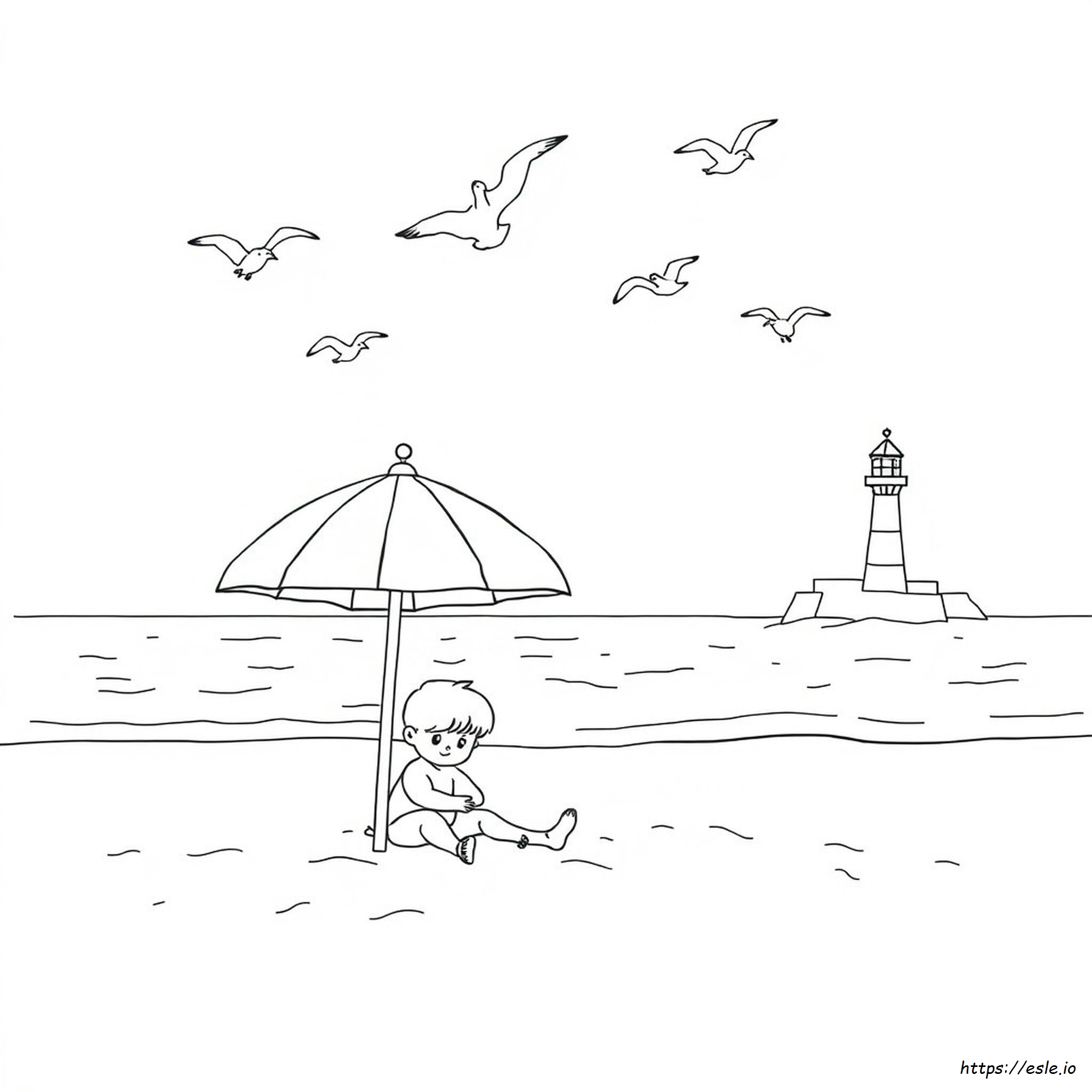 Coloriages À Imprimer Plage