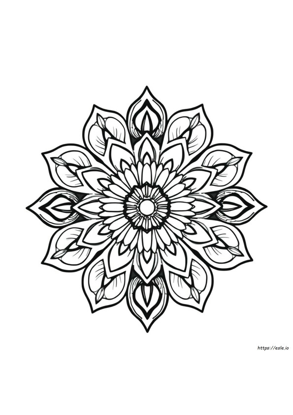 Blumen Mandala Ausmalbilder