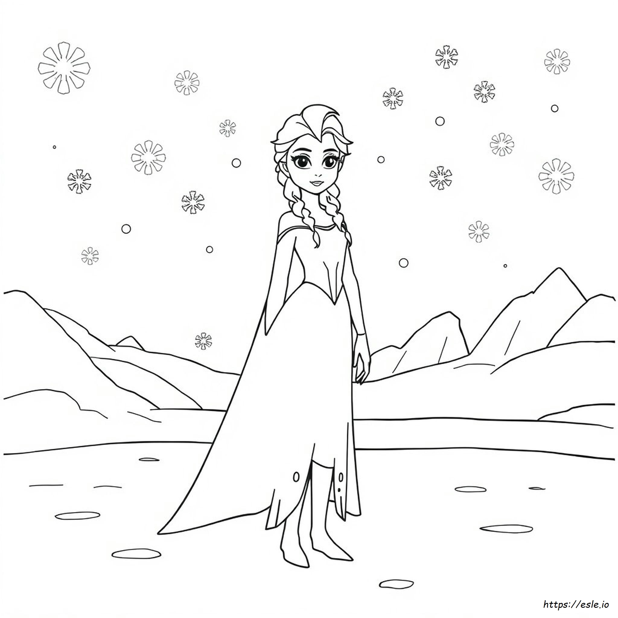 Kostenlose Elsa Ausmalbilder