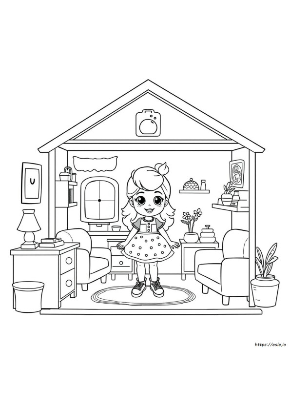 Gabby The Dollhouse Coloring Pages