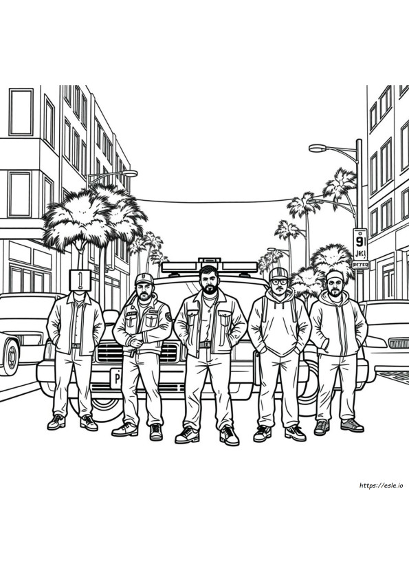 Printable Gta 5 Coloring Pages