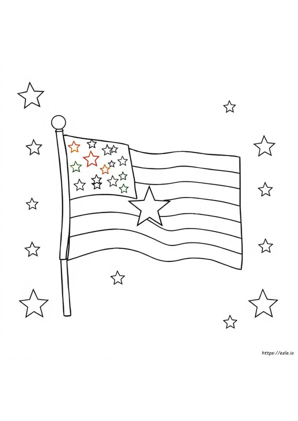 未就学児のための愛国的な塗り絵