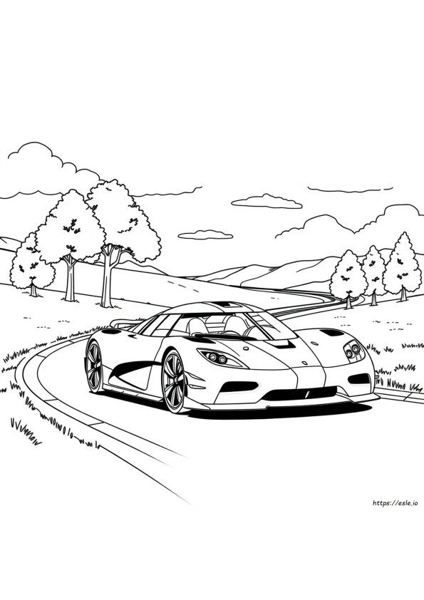 Koenigsegg Ausmalbilder