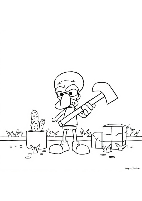 Ausmalbilder Minecraft Zeichnung