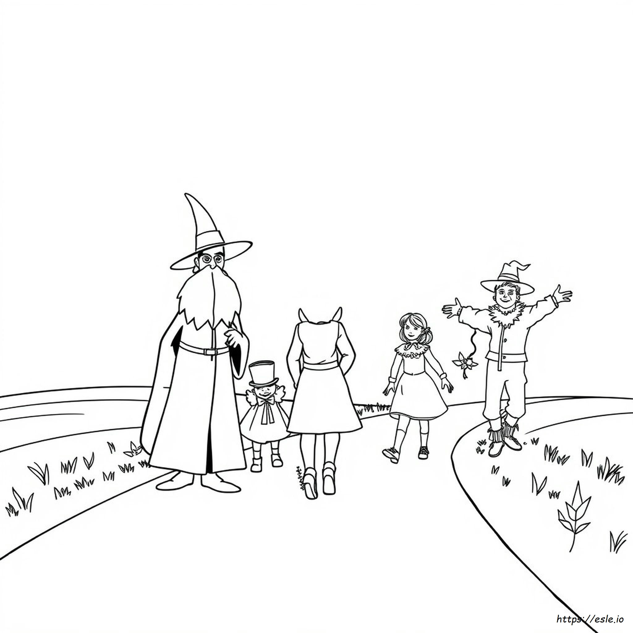 mago-oz-pregrafismo-viso-postalo-tramite-invia-sketch-coloring-page