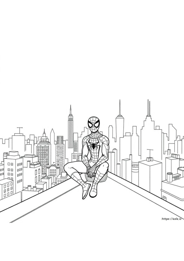 Peter Parker Colouring Pages