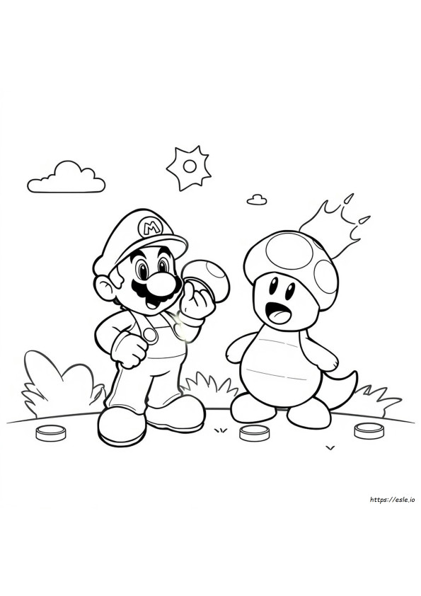 Super Mario Spel Kleurplaten
