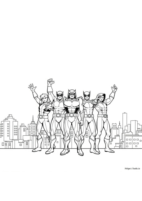 X-Men Desenhos Para Colorir