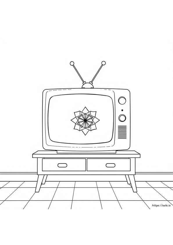 Gambar Mewarnai Tv