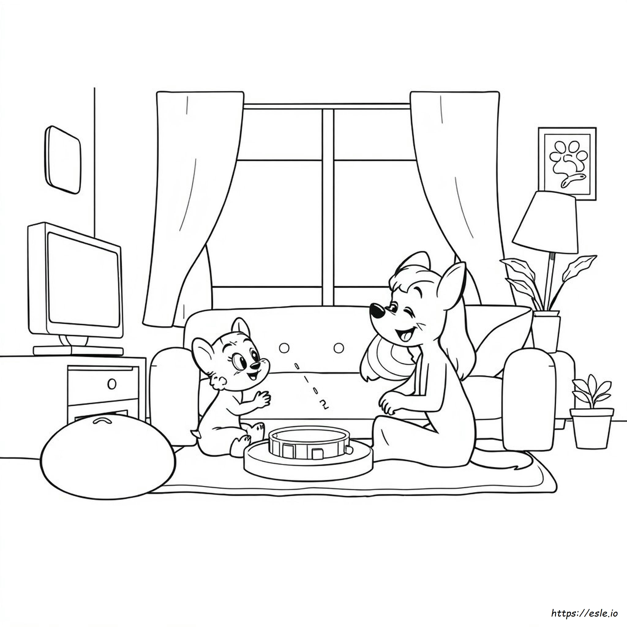 Coloriages Bluey À Imprimer Avec Couleurs