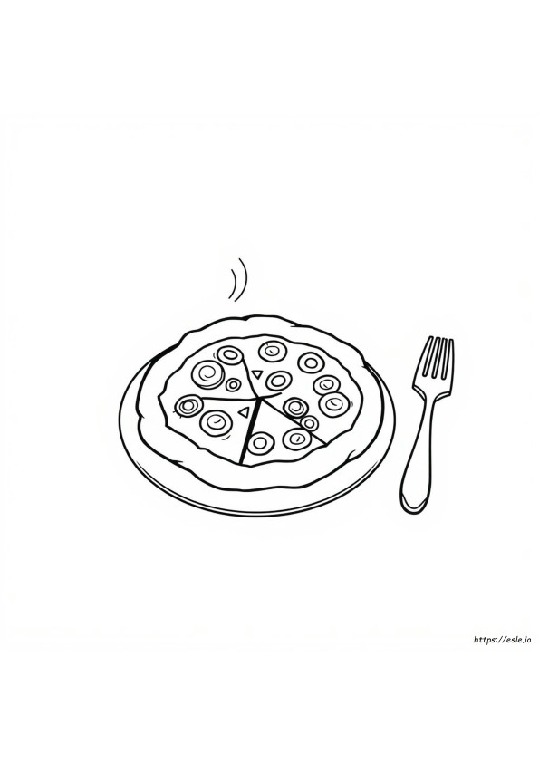 Coloriage Pizza À Imprimer