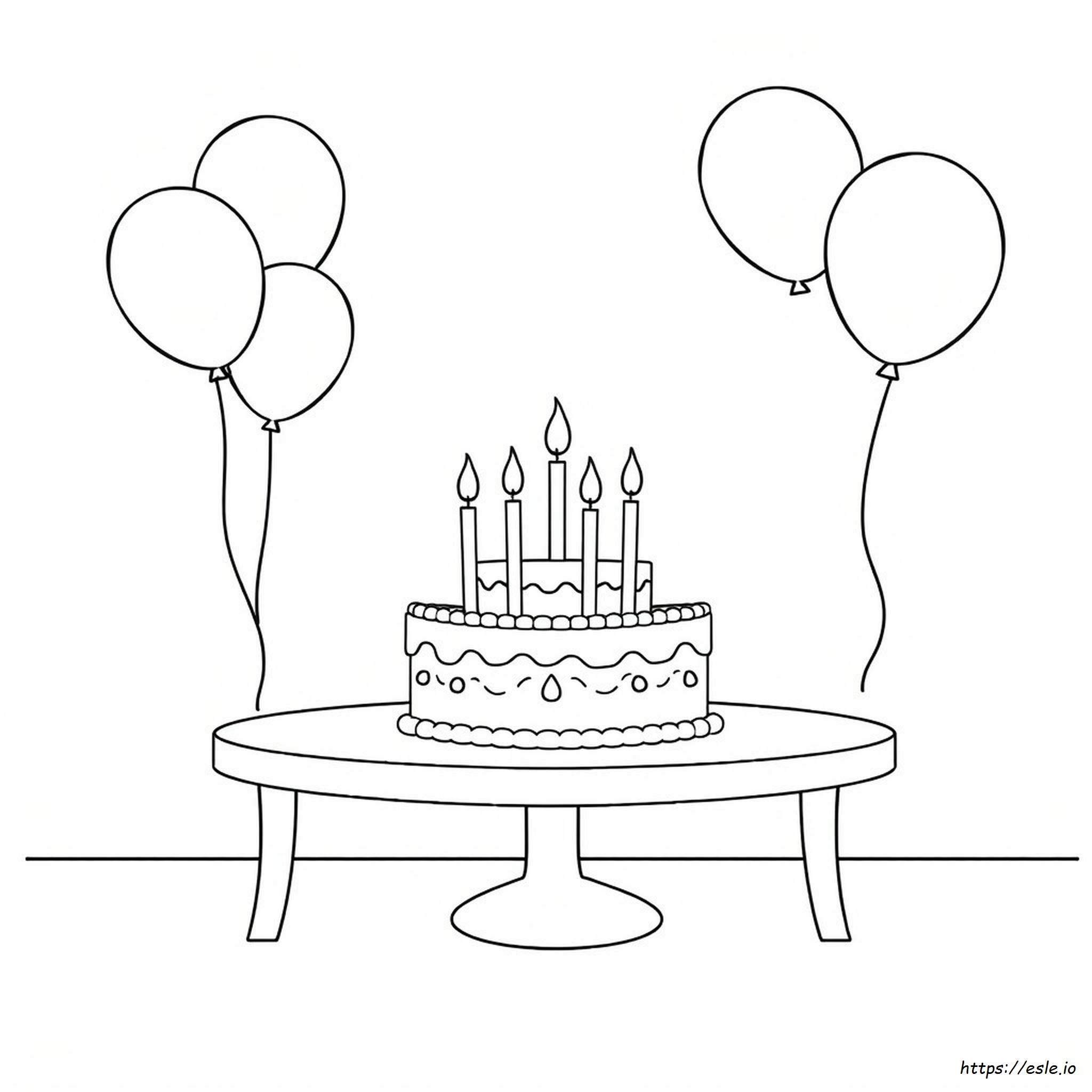 Happy Birthday Colouring In Pages