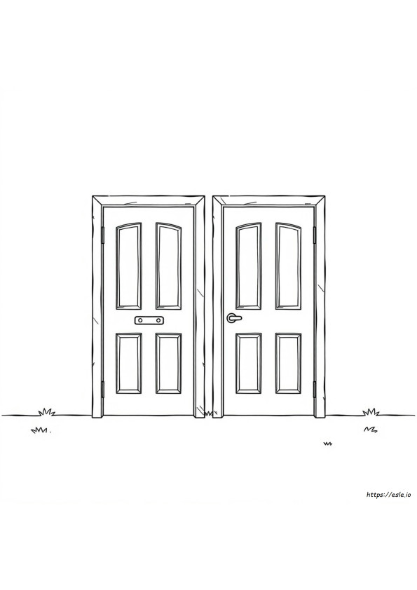 Gambar Mewarnai Pintu