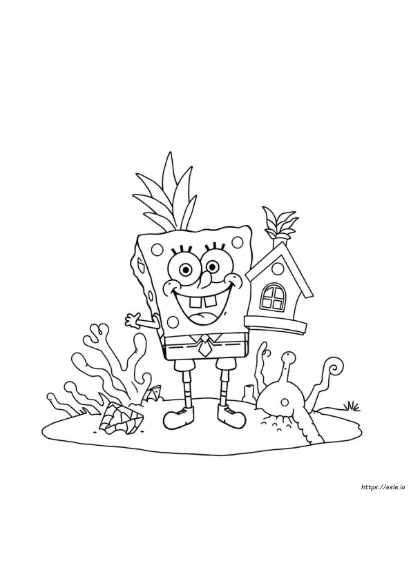Bob Esponja De Dibujos Para Colorear