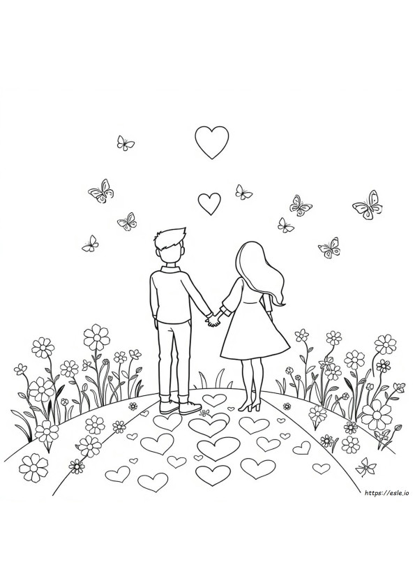 Disegni Da Colorare Per Coppie Per Adulti