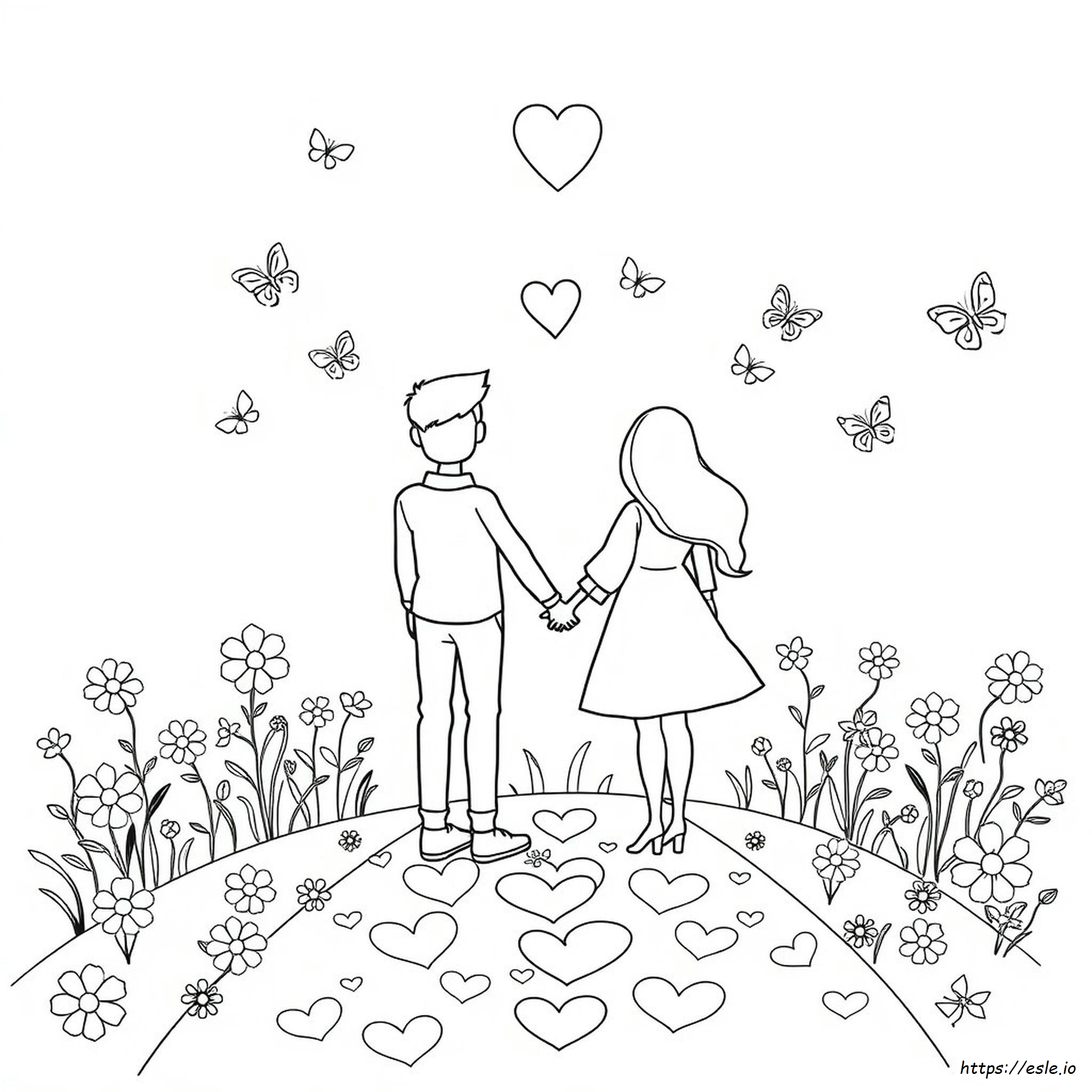 Couples Coloring Pages For Adults